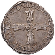 France, Henri IV, 1/4 Ecu, 1602, Bordeaux, Argent, TB, Gadoury:597