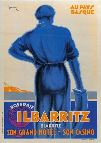 Affiche poster biarritz - affiche,