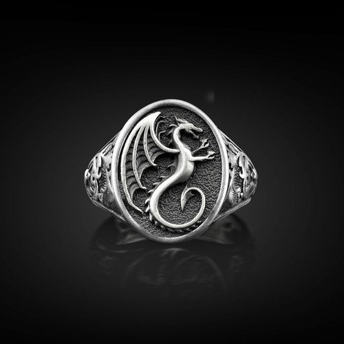 Bague chevalière homme petite
