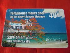 RARE TELECARTE - OUTREMER TELECOM - OCEAN, GUYANE - 80 UNITES - 40 FRANCS - TTBE