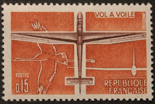 Timbre - FRANCE - Vol à voile - Neuf** - YT1340 - 1962