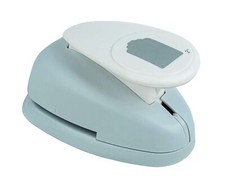 perforatrice motif étiquette+bord déco 45x3cm 2'' gris 69094000