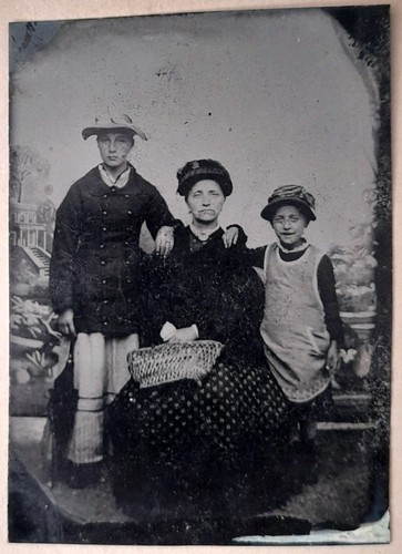 Photo ancienne ferrotype - ancienne,