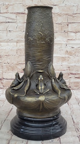 Sculpture vase bronze tortue - vase,