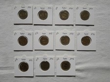 11 Pièces - 1 Franc Morlon - Bronze / Alu - 1931 à 1941