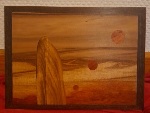 Art tableau marqueterie - -,