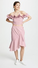 NEW WAYF Naples Ruffle SKIRT
