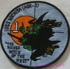 PUS525 - USNAVY FLEET OILER AOR-1 USS WICHITA THE WICKED WITCH OF THE WEST PATCH