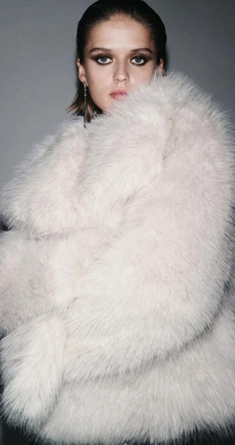 Manteau fausse fourrure - manteau,