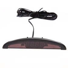 Horloge Voiture Multifonction Voltmètre Thermomètre Numérique LED Alarme 12V