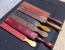 Lot n°3 de 6 cuirs d'affutage pour rasoir coupe choux - Paddle