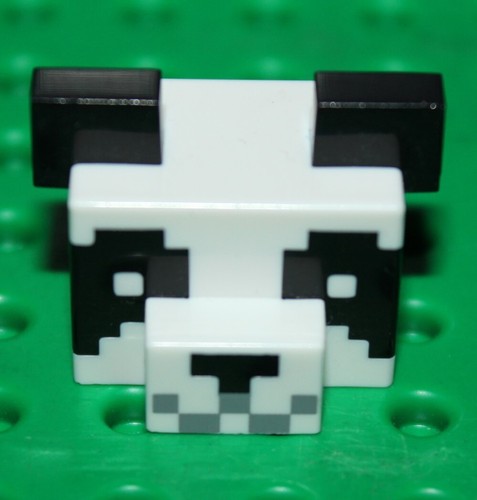 Tête panda lego minecraft - lego,