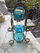 Baguier Miroir porte montre à gousset bronze Laiton 19 eme Napoléon III