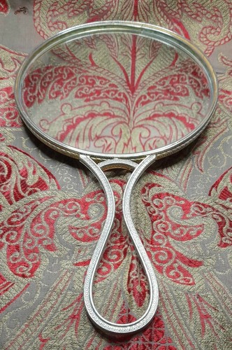 Miroir ancien face - , main
