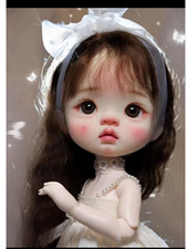 En Stock 1/6 26 Cm Qianqian Yuanbao BJD Sd Poupée Grande Tête Résine Matériel Br
