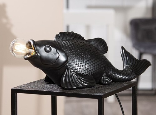 Lampe table poisson koi en - table,