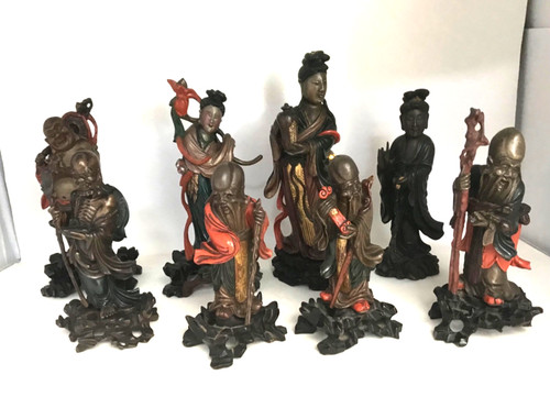Lot figurines laque - de, de