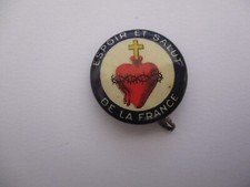 ANCIEN PETIT INSIGNE ROYALISME ESPOIR ET SALUT DE LA FRANCE ETATS UNIS