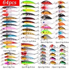 Lot Leurre de pêche dur 64