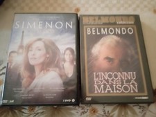 lot simenon 7livres 5 dvd TBE DEPUIS MA COLLECTION BELMONDO RORHBACH FLAMMARION