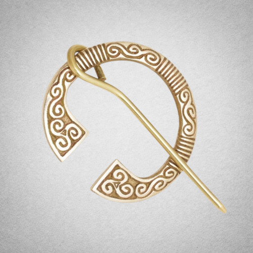 Fibule celtique laiton broche - laiton,