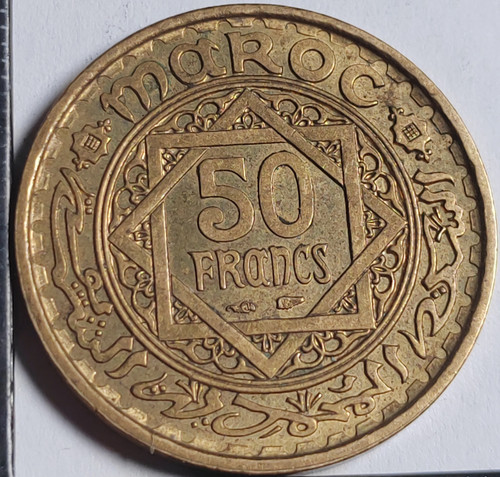 Francs 1952 maroc - 50,