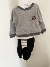 Ensemble pull fin bébé garçon 12 mois