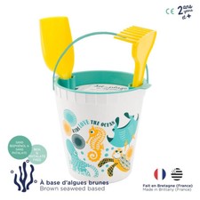 COQ EN PATE Set jouet OCEAN Plage Algoblend Seau Tamis Rateau Pelle Base Algue