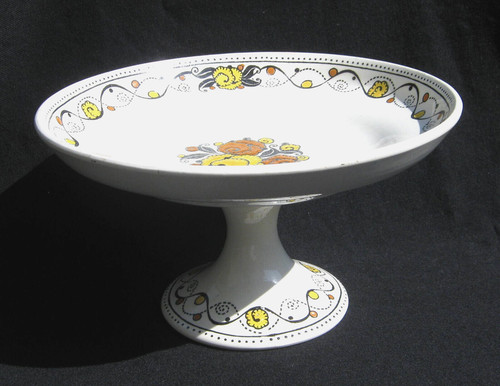 Ancien compotier sur pied boch - ancien,