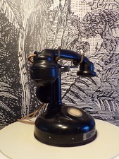 ANCIEN TELEPHONE LMT 1924-à colonne-écouteur DESIGN 1920-30 métal bakélite