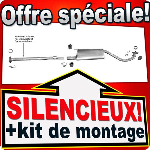 Silencieux intermédiaire pour - silencieux,