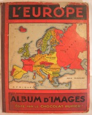 Album publicitaire chocolat Pupier, images Europe, 28 pages complètes, 1937