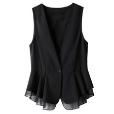 Gilet Femme À Volants Slim