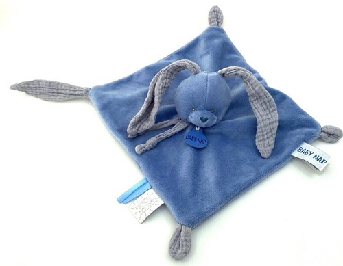 3140 doudou plat lapin bleu - 3140🌟doudou,
