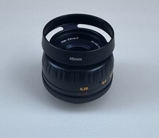 Objectif M42 50mm f2 Zénitar KMZ avec bouchons-pare-soleil
