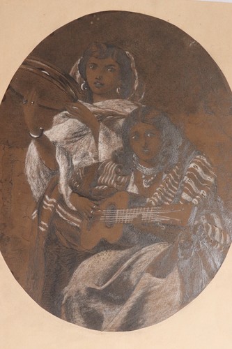 Bonnet 1868 dessin joueuses - dessin,