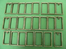 23 anneaux rectangulaires tringles rideau laiton couleur argent Art Déco qualité