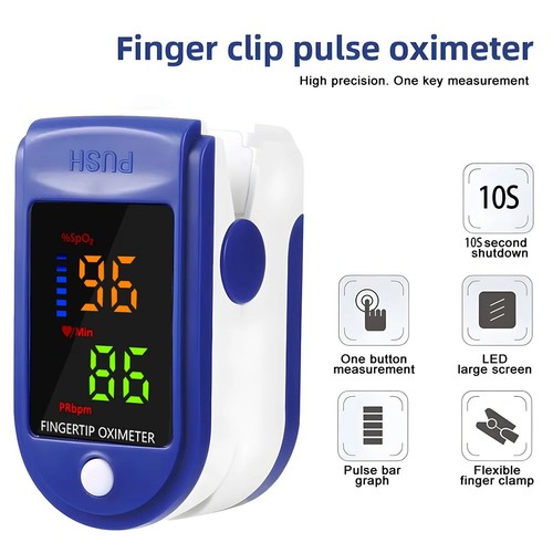Finger pulse oximeter blood - pulse,