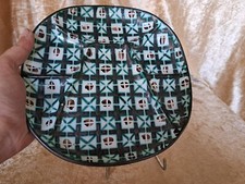 RARE ASSIETTE A COMPARTIMENTS EN FAIENCE DE VALLAURIS ROBERT PICAULT N°2