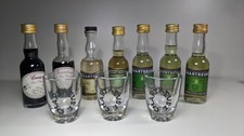 CHARTREUSE : Lot de 7 Mignonnettes + 3 Verres Shooter