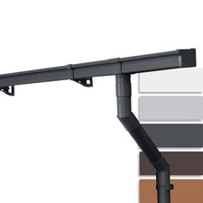 INEFA Ensemble de gouttières abri de jardin, NW 68, en forme de boîte Ensemble c