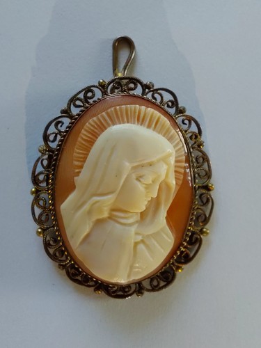 Pendentif camée coquille - camée,