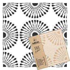 ALICANTE DANDELION Pochoir en PLASTIQUE réutilisable pour tuiles / Géométrique