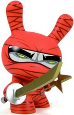 KIDROBOT DUNNY 8" MAD Ninja RED 500pcs 2007 -vinyl