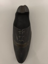 Ancien Cendrier En Étain Mate