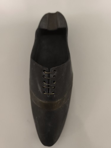 Ancien cendrier étain mate - ancien,