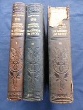 3 volumes 1916 Emile Hinzelin 1914 Histoire Illustrée de la Guerre du droit