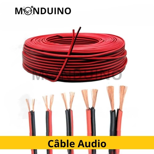 Câble électrique rouge noir - câble,