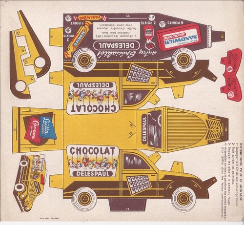 Maquette carton citroën - carton,