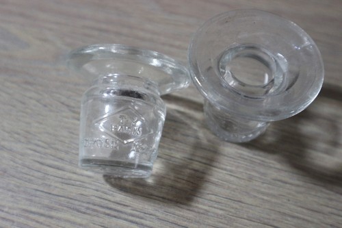 Encrier godet verre table - 1, en